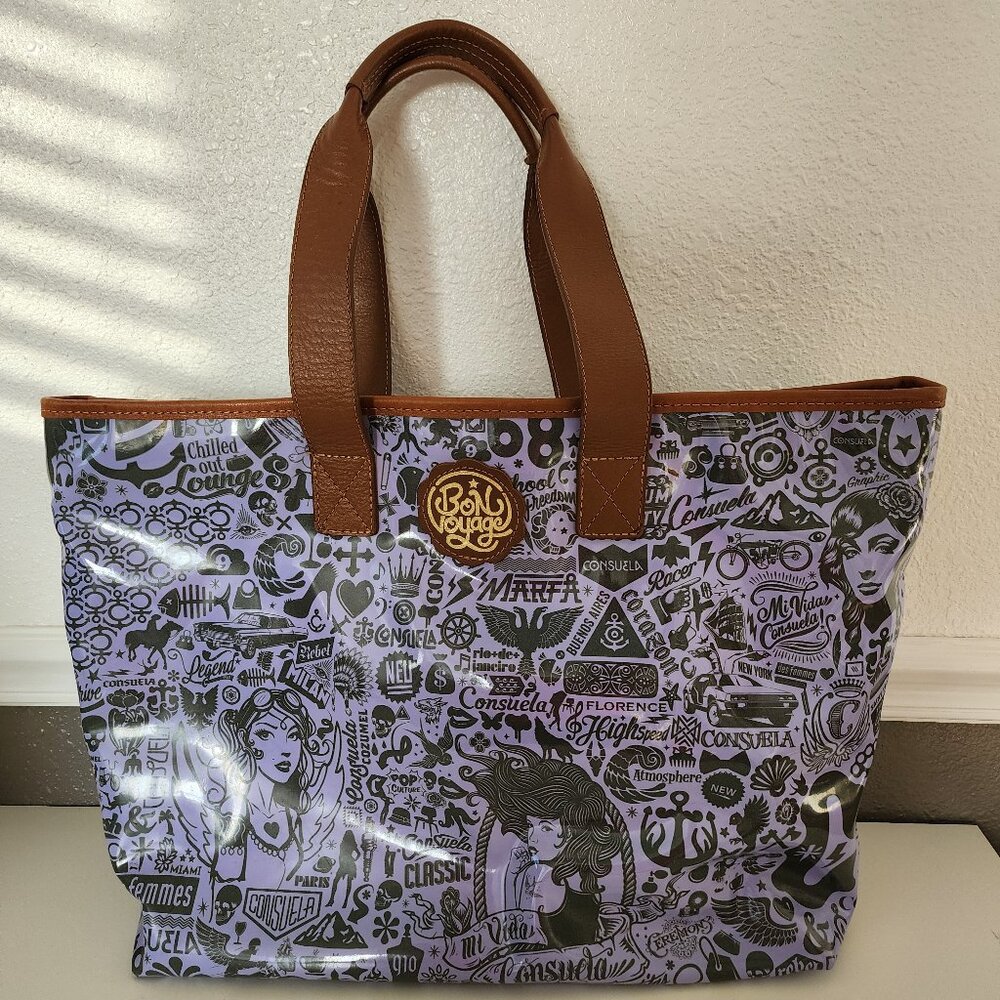 Consuela Lavender Bon Voyage XL Zipper Tote